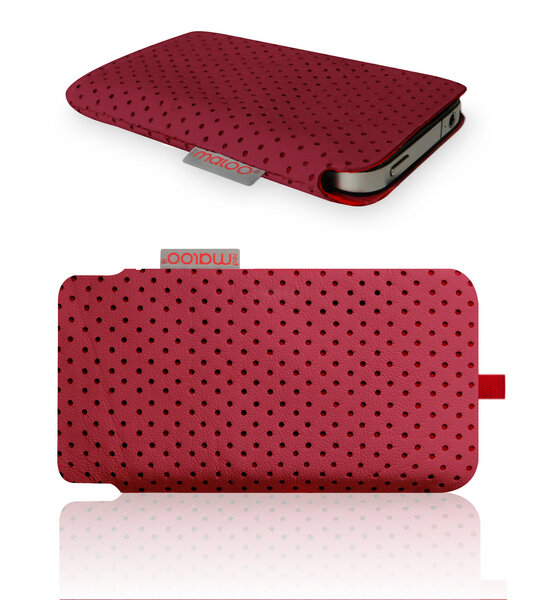 iPhone 4 Tasche Nappa Leder  - redmaloo