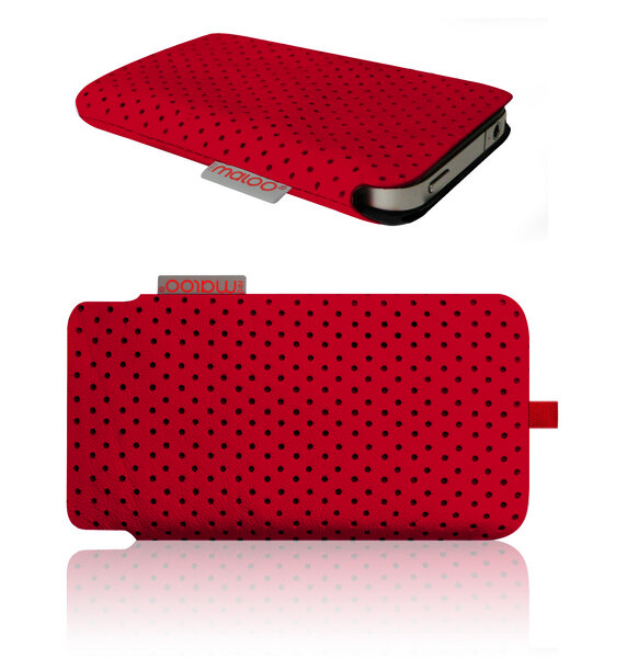 iPhone 4 Tasche Nappa Leder  - redmaloo