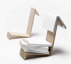 BUCHABLAGE LESEZEICHEN / Bookshelf Bookmark / sidebyside / German Design - Side by Side