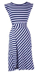 Striped Belted Dress - Synergy