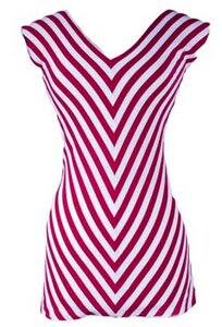 Striped V Neck Top - Synergy