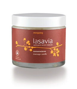 Sonnenwärme – massage candle – energizing - Lasavia Naturkosmetik
