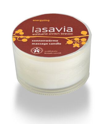 Sonnenwärme – massage candle – energizing 25ml - Lasavia Naturkosmetik