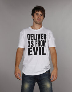 Marlon Tee 'DELIVER US FROM EVIL' - Katharine E. Hamnett