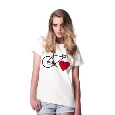 BIKE LOVE (girls eco-shirt black) - nicegreenstuff