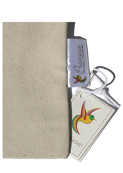 Reißverschlußtasche mit süßer Herz-Applikation - Preciosa