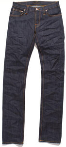 Thin Finn Organic Dry Ecru Emb - Nudie Jeans