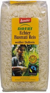 Echter Basmati-Reis von Davert, weiß, 500g - Davert demeter