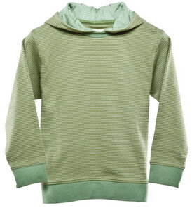 Ringelshirt grün mit Kapuze - Kissa