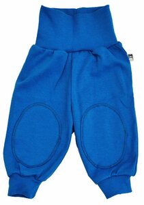 Bio Baby Hose Alfa mit Patches, Farbe: swedish blue - Green Cotton