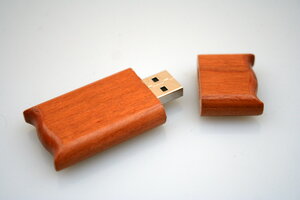 Usb Stick aus Holz, geschwungen - Vireo