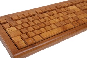 Bambus-Tastatur Vollholz - BambooTech