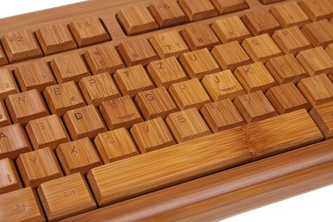 Bambus-Tastatur Vollholz - BambooTech