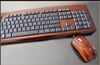 Tastatur & Maus aus Bambus, lackiert - BambooTech