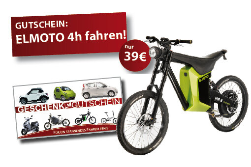 Gutschein: ELMOTO 4h fahren - Elmoto