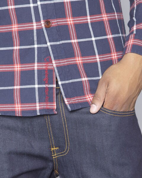Brushed Flanel Shirt - KnowledgeCotton Apparel