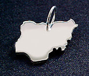 NIGERIA Kettenanhänger in 925 Silber - S.W.w. Schmuckwaren
