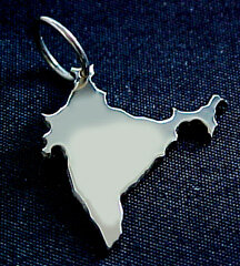 INDIEN Kettenanhänger in 925 Silber - S.W.w. Schmuckwaren