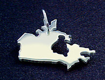 KANADA Kettenanhänger in 925 Silber - S.W.w. Schmuckwaren