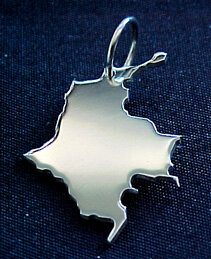 KOLUMBIEN Kettenanhänger in 925 Silber - S.W.w. Schmuckwaren