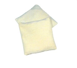 Wärmekissen Kristallsalz oder Dinkel-Kristallsalz mit Bezug kbA mittelgroß 20 x 20 cm - purnatour