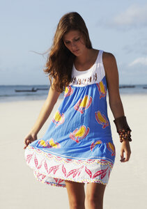 Kata Dress Blau - Lalesso