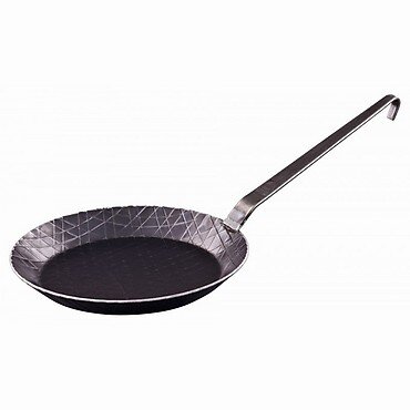 GRÄWE PROFI schmiedeeiserne Bratpfanne schwer (/) 24 cm, unbeschichtet - Gräwe