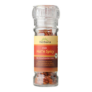Bio Chili - Hot'n Spicy - 20 gr Mühle - Herbaria - Herbaria