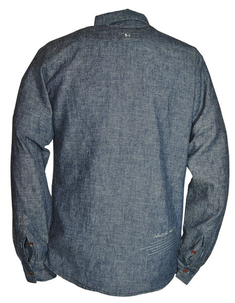 Indigo Hemp Shirt - bleed