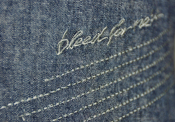 Indigo Hemp Shirt - bleed