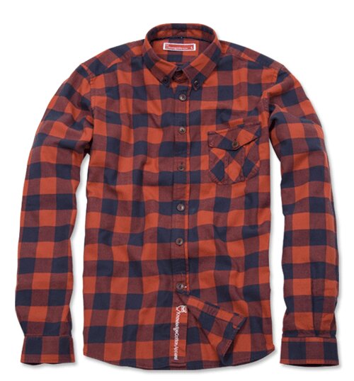 Leif Shirt red - KnowledgeCotton Apparel