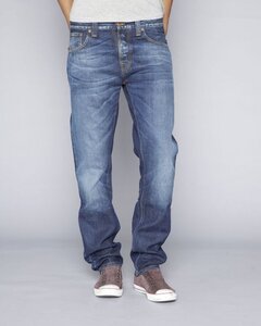 Slim Jim, Org. Strikey Eco Wash - Nudie Jeans