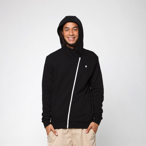 THOKKTHOKK TT1004 YOKE ZIP HOODIE  black - THOKKTHOKK