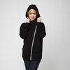 THOKKTHOKK YOKE ZIP HOODIE Woman black - THOKKTHOKK