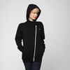 THOKKTHOKK YOKE ZIP HOODIE Woman black - THOKKTHOKK