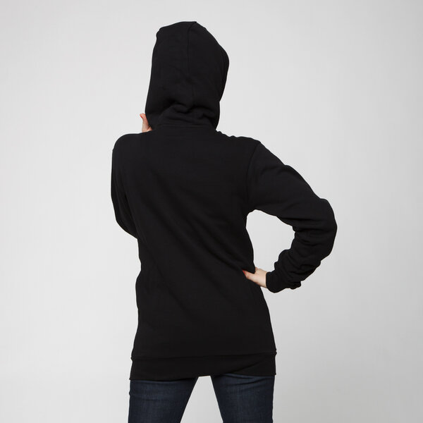 THOKKTHOKK YOKE ZIP HOODIE Woman black - THOKKTHOKK