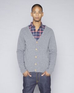 Plain Knit Cardigan - KnowledgeCotton Apparel