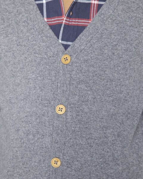 Plain Knit Cardigan - KnowledgeCotton Apparel