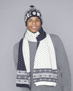 Jaquard Knit Scarf - KnowledgeCotton Apparel