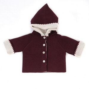 Selana of Switzerland Kapuzenjacke, Farbe: currant -wolke - Selana of Switzerland