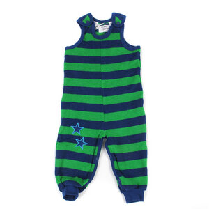 Green Cotton Frottee Strampler, Farbe: navy-grün - Green Cotton