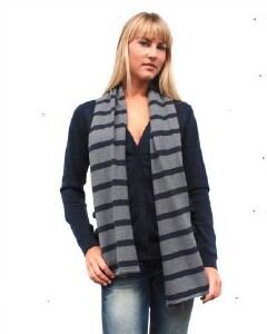 Pixie Stripe Knit Scarf - Kuyichi