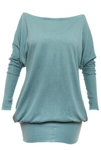 Long Shirt - Poke Dress blau-grün - FORMAT