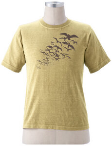 Birds auf 100% Biobaumwolle (lehmgefärbt) - earth creations