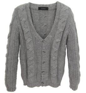 Strickjacke mit Zopfmuster - The Baand