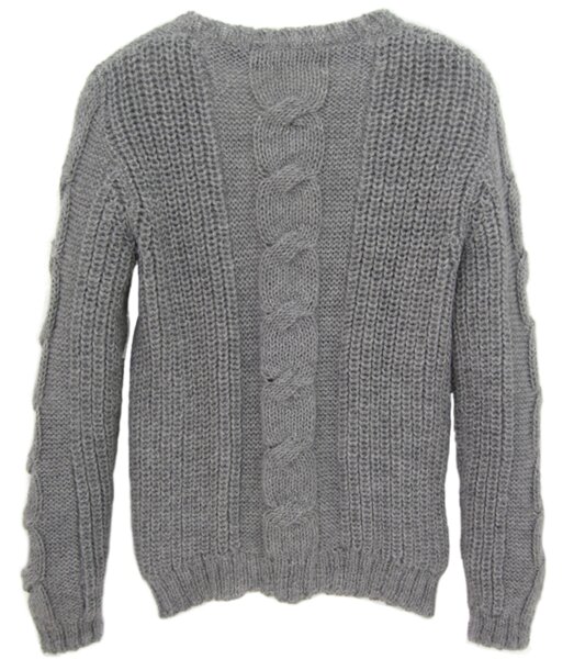 Strickjacke mit Zopfmuster - The Baand