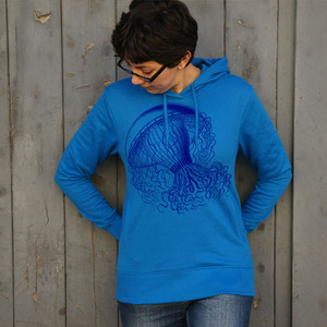 'Medusa' FRAUEN HOODY FAIR WEAR - shop handgedruckt