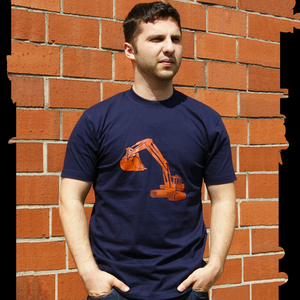 'Bagger' Männer-T-SHIRT FAIR TRADE - shop handgedruckt