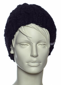 Strickmütze - Little Braid black - wooligan