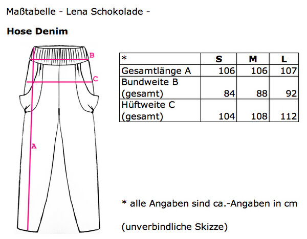 Jeans mit Taschen - Lena Schokolade